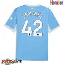 Camiseta Manchester City Antoine Semenyo #42 Primera Equipación 2026-27 manga corta